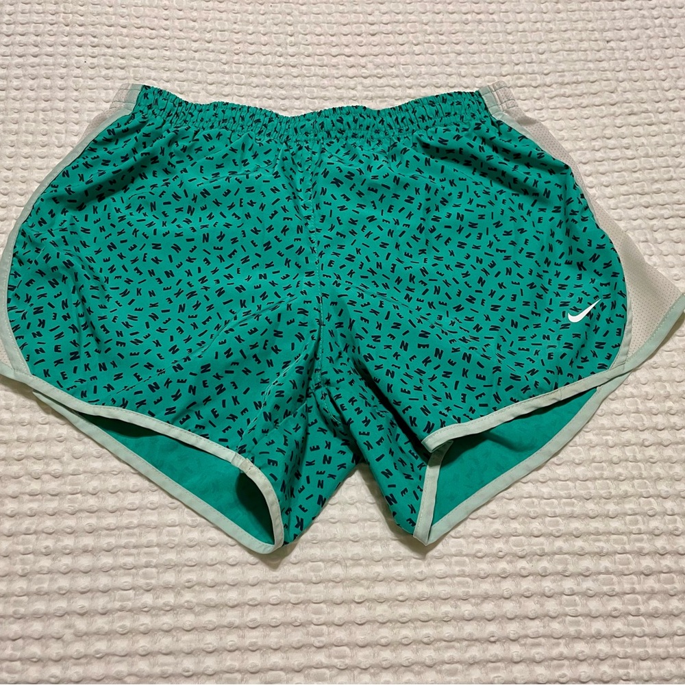 Nike Kids Large  Green Running Shorts